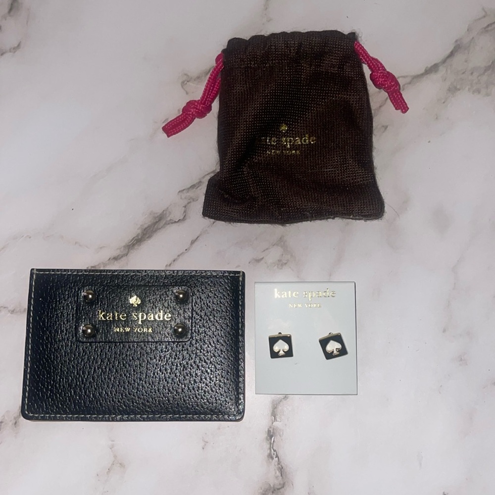 Kate Spade earring and wallet set ♠️❤️